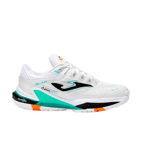 Padel Shoes Joma Slam Men 2502 White/Turquoise 2025